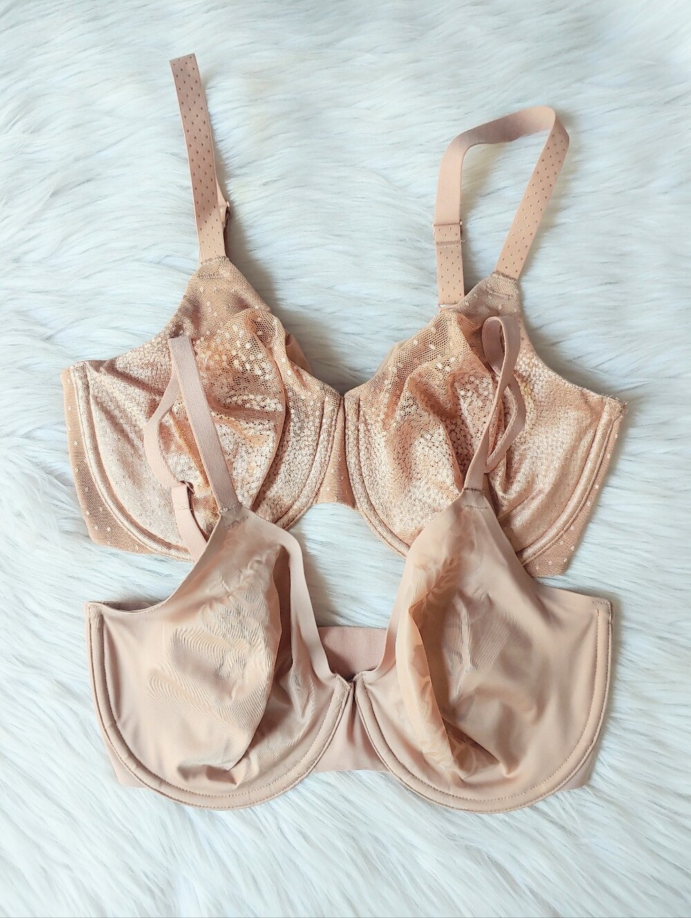 Wacoal Beige/ Tan/ Nude Smoothing & Lifting Unlined Underwire Bras, 32DDD (~32F)